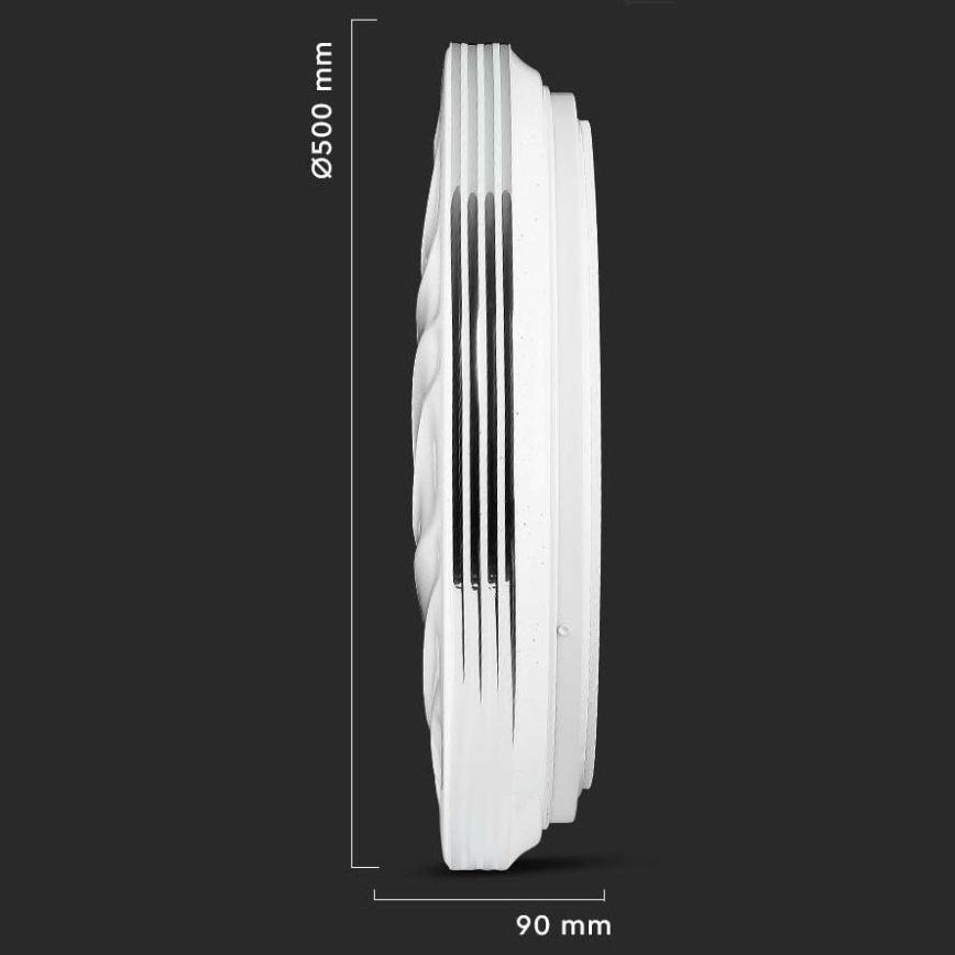 LED loftlampe dæmpbar LED/60W/230V 3000K/4000K/6500K + fjernbetjening