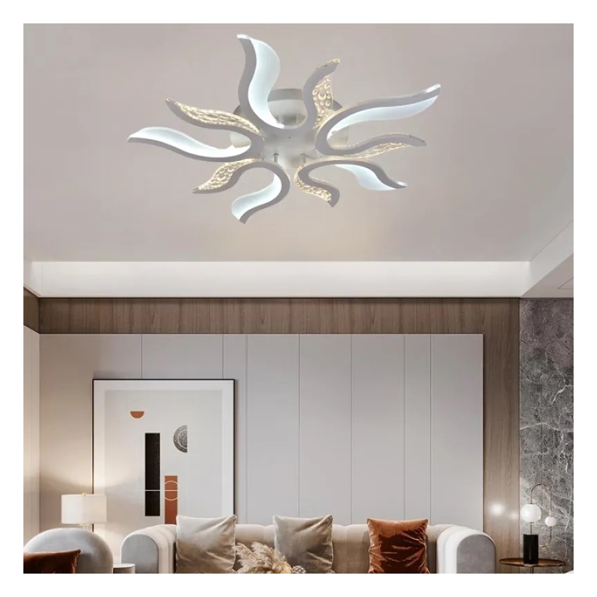 LED loftlampe dæmpbar LED/65W/230V 3000-6500K hvid + fjernbetjening