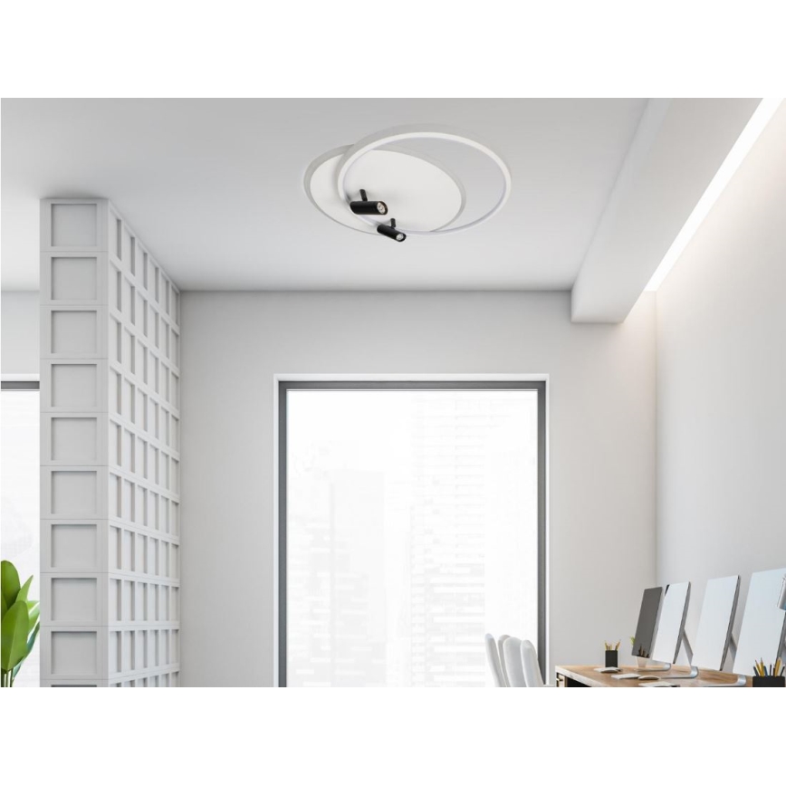 LED loftlampe dæmpbar LED/65W/230V 3000-6500K hvid + fjernbetjening