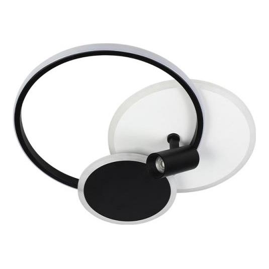 LED loftlampe dæmpbar LED/65W/230V 3000-6500K hvid/sort + fjernbetjening