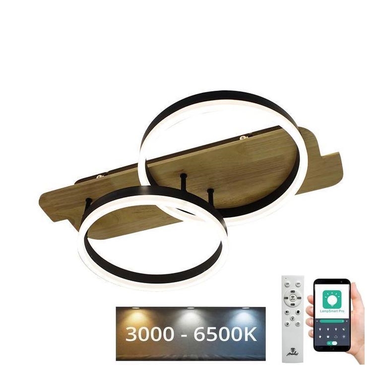 LED loftlampe dæmpbar LED/70W/230V 3000-6500K eg + fjernbetjening