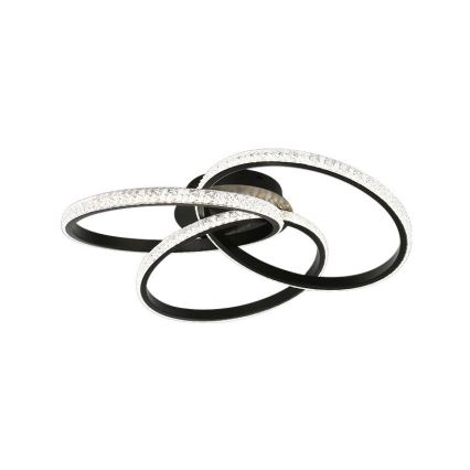 LED loftlampe dæmpbar LED/70W/230V 3000-6500K sort + fjernbetjening