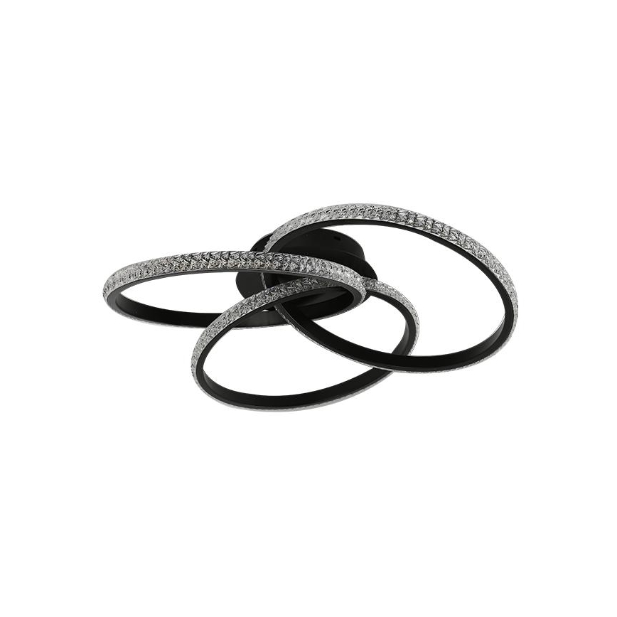 LED loftlampe dæmpbar LED/70W/230V 3000-6500K sort + fjernbetjening