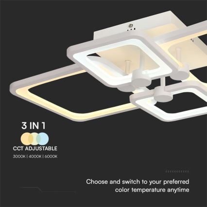 LED loftlampe dæmpbar LED/70W/230V 3000-6500K + fjernbetjening