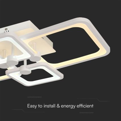 LED loftlampe dæmpbar LED/70W/230V 3000-6500K + fjernbetjening