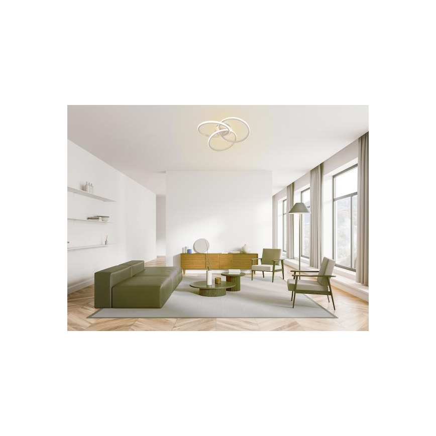 LED loftlampe dæmpbar LED/70W/230V 3000-6500K hvid + fjernbetjening