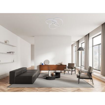 LED loftlampe dæmpbar LED/70W/230V 3000-6500K hvid + fjernbetjening