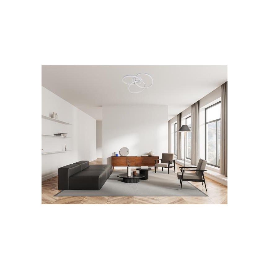 LED loftlampe dæmpbar LED/70W/230V 3000-6500K hvid + fjernbetjening