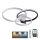 LED loftlampe dæmpbar LED/70W/230V 3000-6500K hvid/sort + fjernbetjening