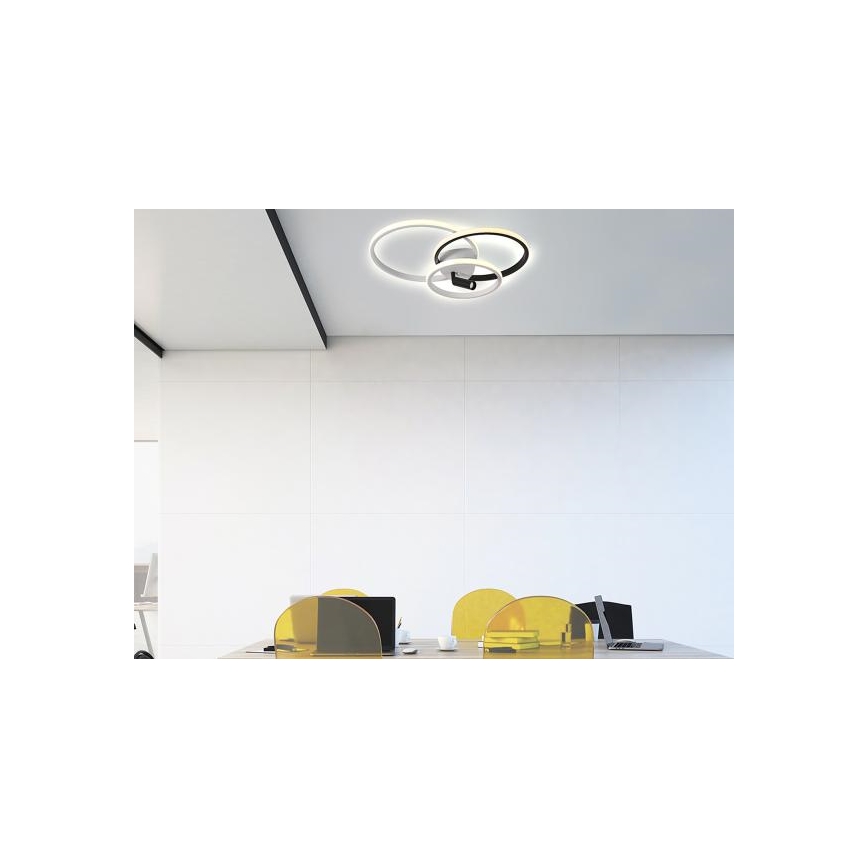 LED loftlampe dæmpbar LED/70W/230V 3000-6500K hvid/sort + fjernbetjening