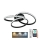 LED loftlampe dæmpbar LED/70W/230V 3000-6500K sort + fjernbetjening