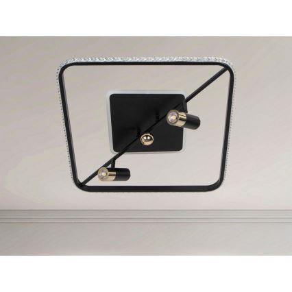 LED loftlampe dæmpbar LED/70W/230V 3000-6500K sort + fjernbetjening