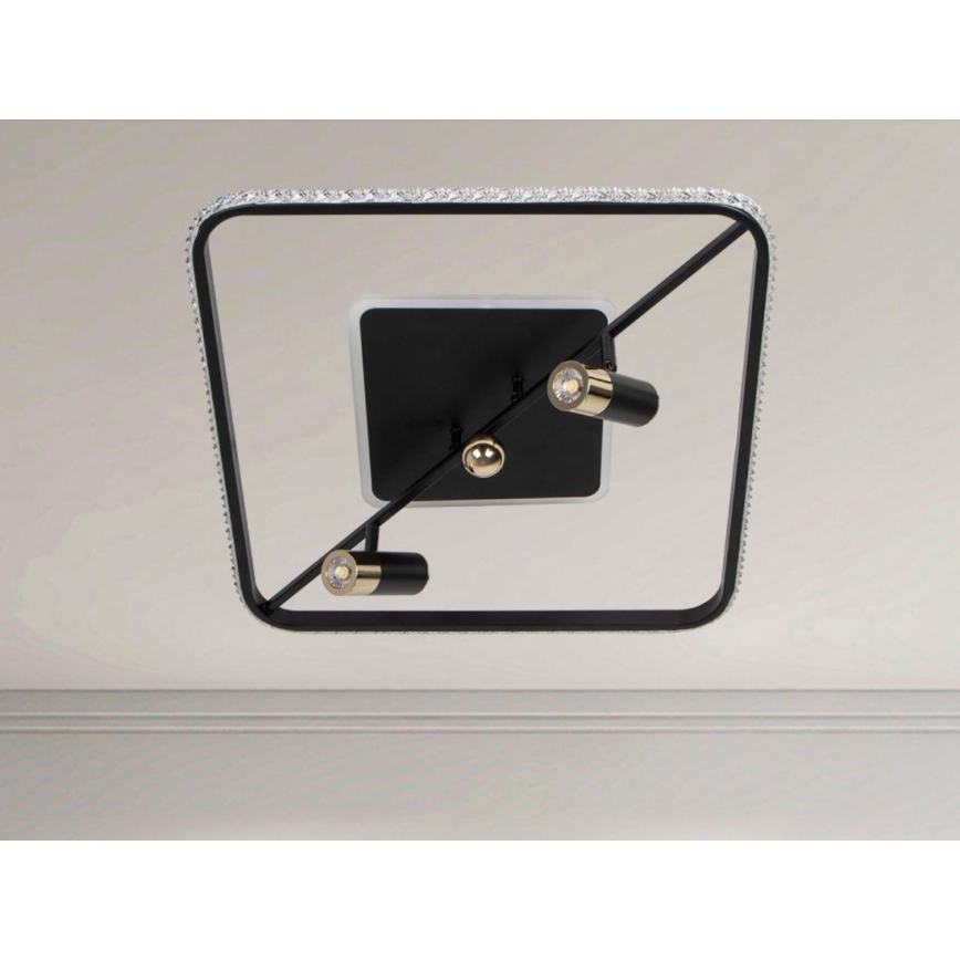 LED loftlampe dæmpbar LED/70W/230V 3000-6500K sort + fjernbetjening
