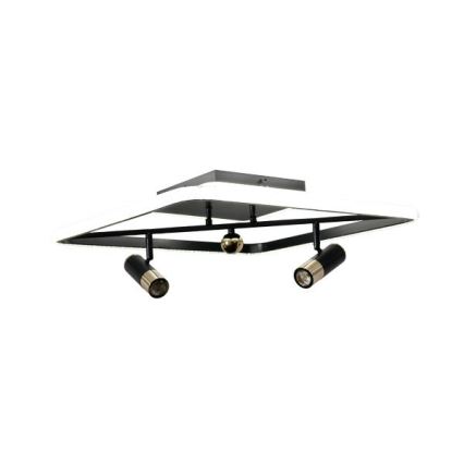 LED loftlampe dæmpbar LED/70W/230V 3000-6500K sort + fjernbetjening