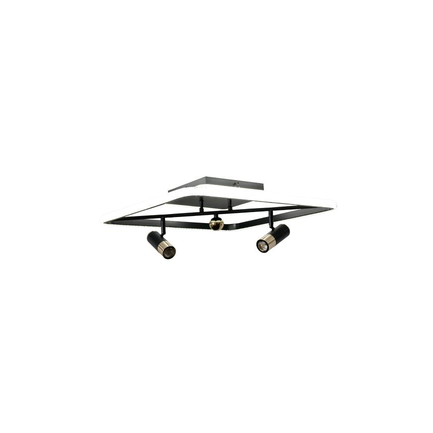 LED loftlampe dæmpbar LED/70W/230V 3000-6500K sort + fjernbetjening
