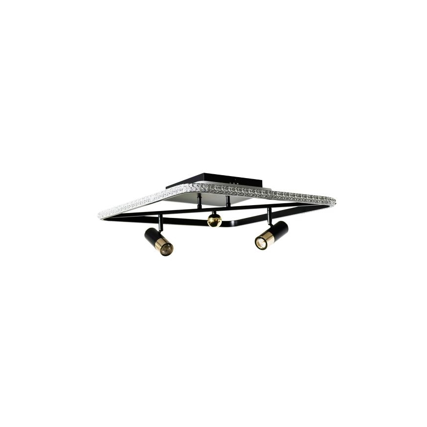 LED loftlampe dæmpbar LED/70W/230V 3000-6500K sort + fjernbetjening
