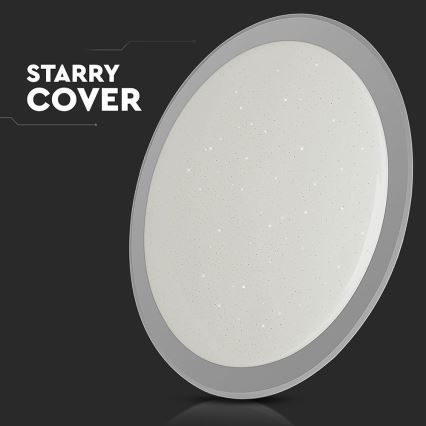 LED loftlampe dæmpbar LED/72W/230V 3000-6500K diameter 67 cm hvid + fjernbetjening