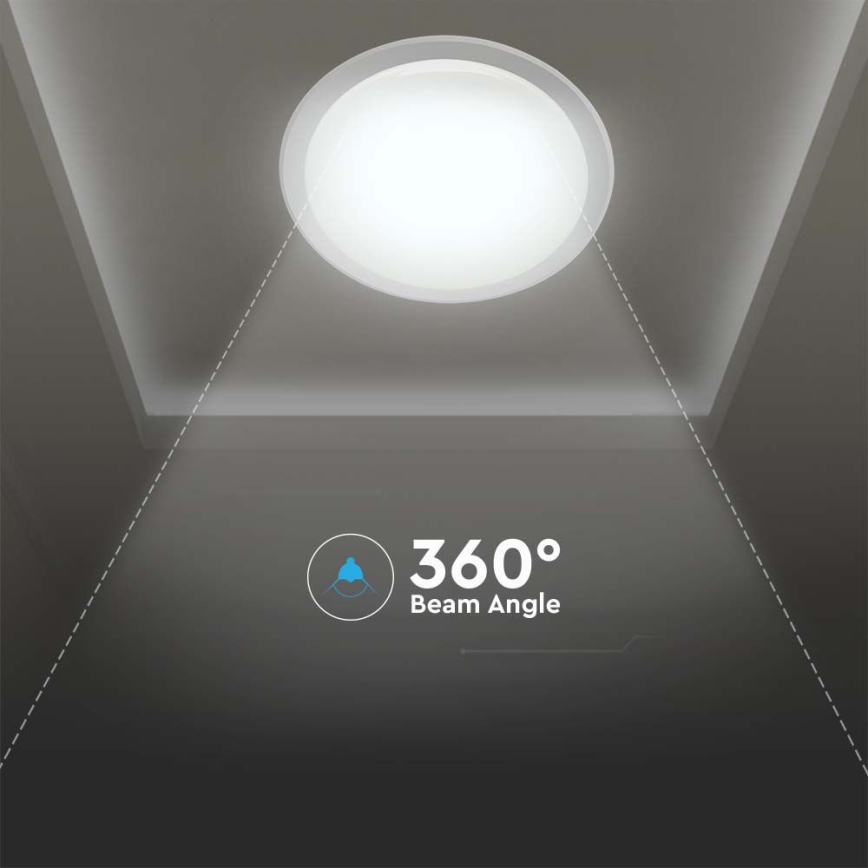 LED loftlampe dæmpbar LED/72W/230V 3000-6500K diameter 67 cm hvid + fjernbetjening