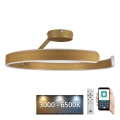 LED loftlampe dæmpbar LED/72W/230V 3000-6500K guldfarvet + fjernbetjening