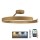 LED loftlampe dæmpbar LED/72W/230V 3000-6500K guldfarvet + fjernbetjening