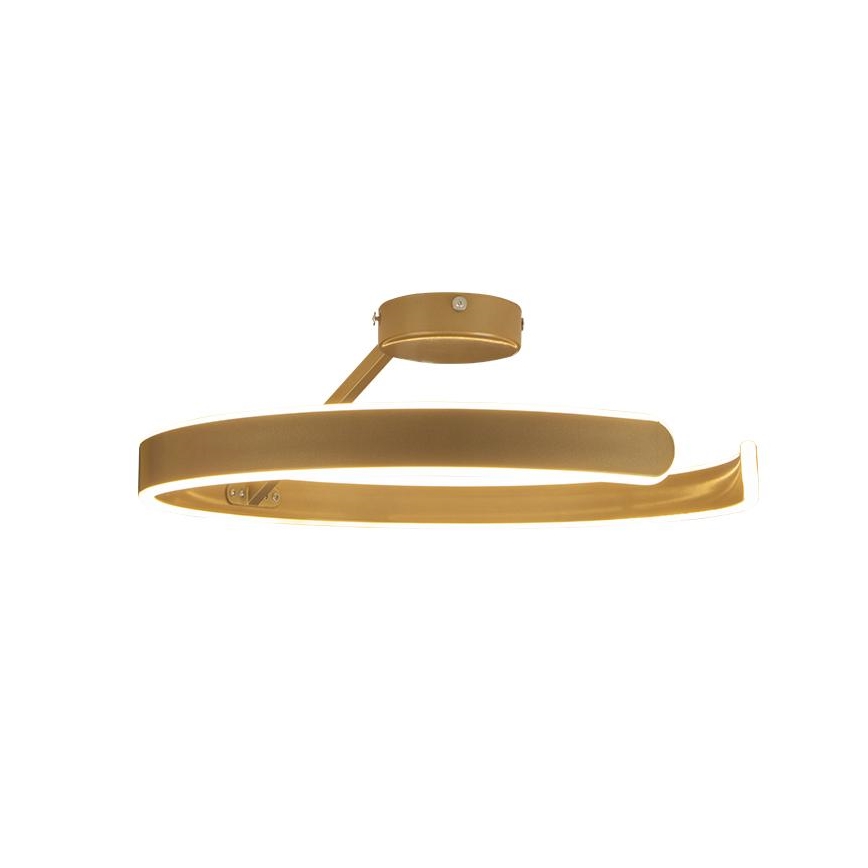 LED loftlampe dæmpbar LED/72W/230V 3000-6500K guldfarvet + fjernbetjening
