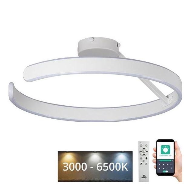 LED loftlampe dæmpbar LED/72W/230V 3000-6500K hvid + fjernbetjening