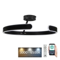 LED loftlampe dæmpbar LED/72W/230V 3000-6500K sort + fjernbetjening