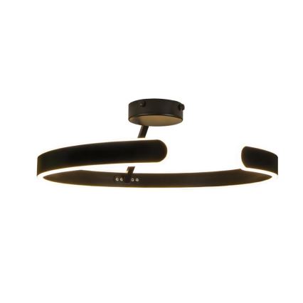 LED loftlampe dæmpbar LED/72W/230V 3000-6500K sort + fjernbetjening