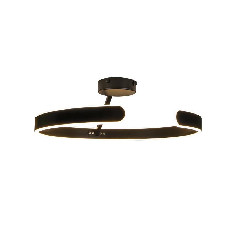LED loftlampe dæmpbar LED/72W/230V 3000-6500K sort + fjernbetjening