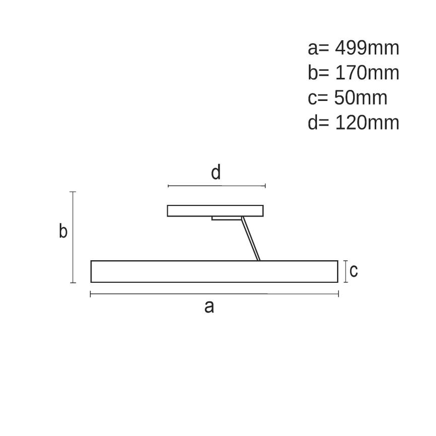 LED loftlampe dæmpbar LED/72W/230V 3000-6500K sort + fjernbetjening