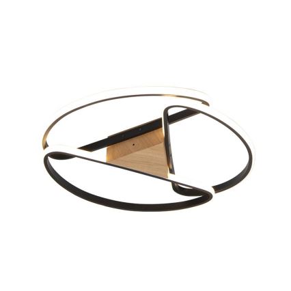 LED loftlampe dæmpbar LED/75W/230V 3000-6500K brun/sort + fjernbetjening