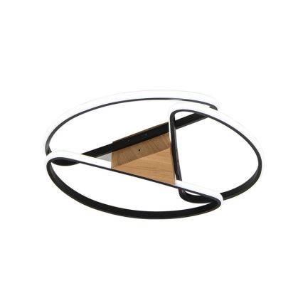 LED loftlampe dæmpbar LED/75W/230V 3000-6500K brun/sort + fjernbetjening