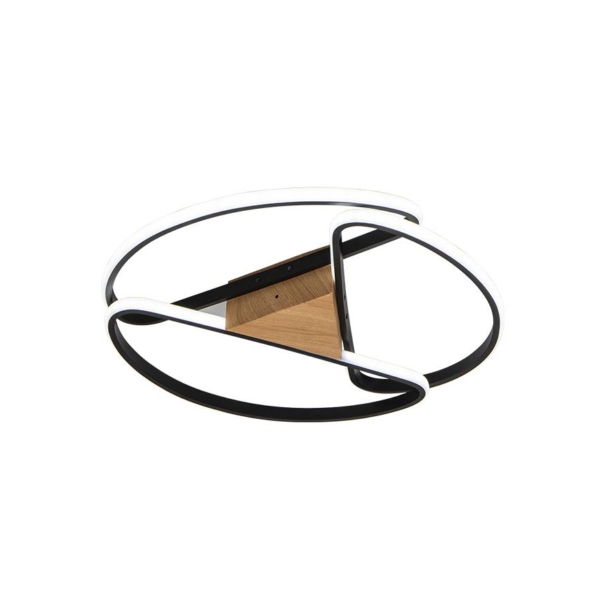 LED loftlampe dæmpbar LED/75W/230V 3000-6500K brun/sort + fjernbetjening