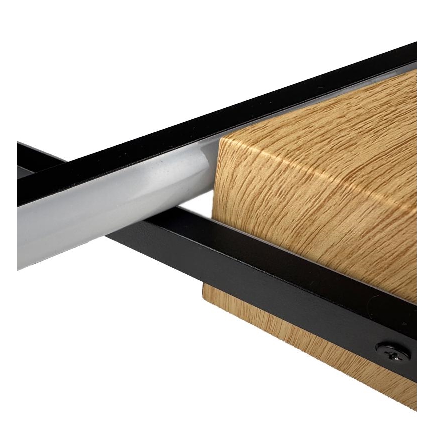 LED loftlampe dæmpbar LED/75W/230V 3000-6500K brun/sort + fjernbetjening