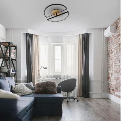 LED loftlampe dæmpbar LED/75W/230V 3000-6500K bøg + fjernbetjening