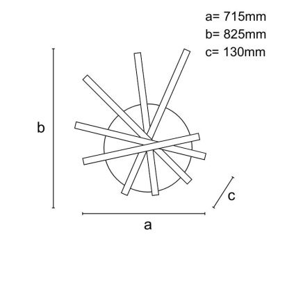 LED loftlampe dæmpbar LED/75W/230V 3000-6500K + fjernbetjening