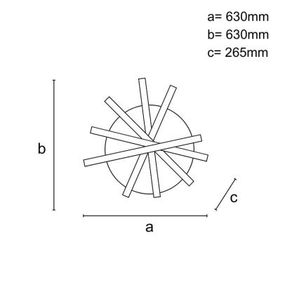 LED loftlampe dæmpbar LED/75W/230V 3000-6500K + fjernbetjening