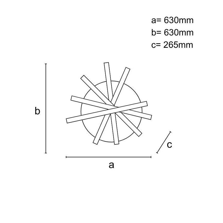 LED loftlampe dæmpbar LED/75W/230V 3000-6500K + fjernbetjening