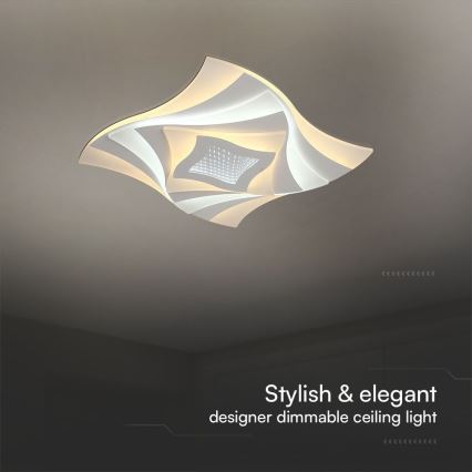 LED loftlampe dæmpbar LED/75W/230V 3000-6500K + fjernbetjening