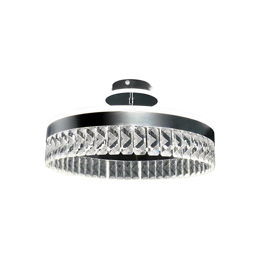 LED Overflademonteret krystallampe dæmpbar LED/75W/230V 3000-6500K mat krom + fjernbetjening