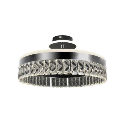 LED Overflademonteret krystallampe dæmpbar LED/75W/230V 3000-6500K mat krom + fjernbetjening