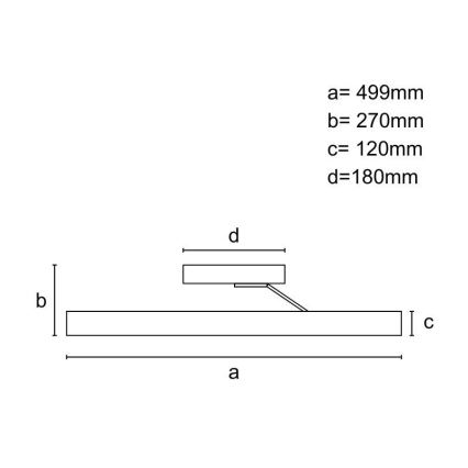 LED Overflademonteret krystallampe dæmpbar LED/75W/230V 3000-6500K mat krom + fjernbetjening