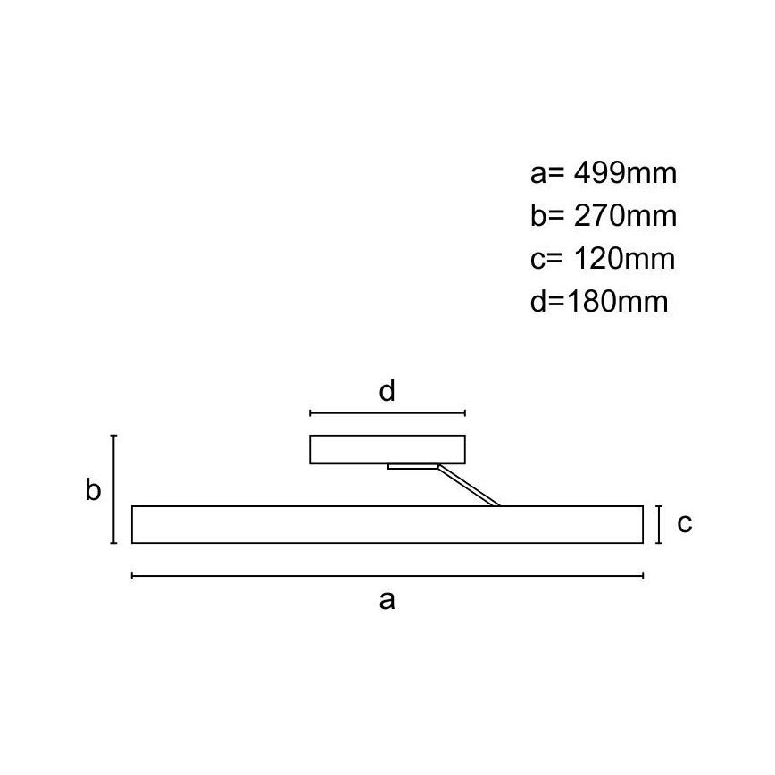 LED Overflademonteret krystallampe dæmpbar LED/75W/230V 3000-6500K mat krom + fjernbetjening