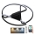 LED loftlampe dæmpbar LED/75W/230V 3000-6500K sort + fjernbetjening