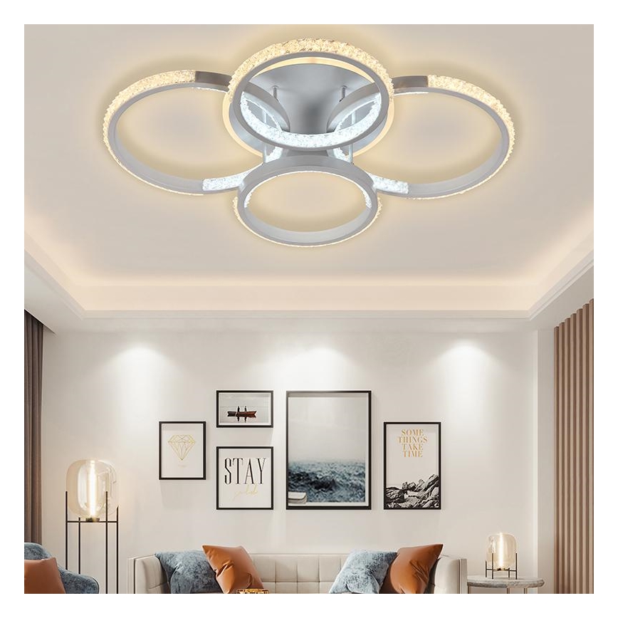 LED loftlampe dæmpbar LED/80W/230V 3000-6500K + fjernbetjening
