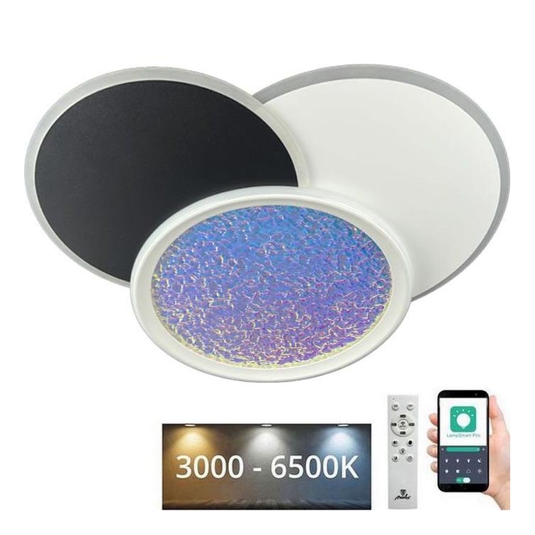 LED loftlampe dæmpbar LED/80W/230V 3000-6500K hvid + fjernbetjening