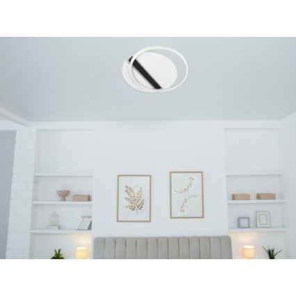 LED loftlampe dæmpbar LED/80W/230V 3000-6500K hvid + fjernbetjening