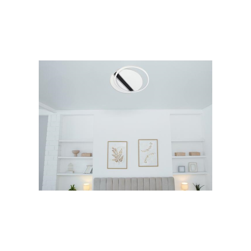 LED loftlampe dæmpbar LED/80W/230V 3000-6500K hvid + fjernbetjening