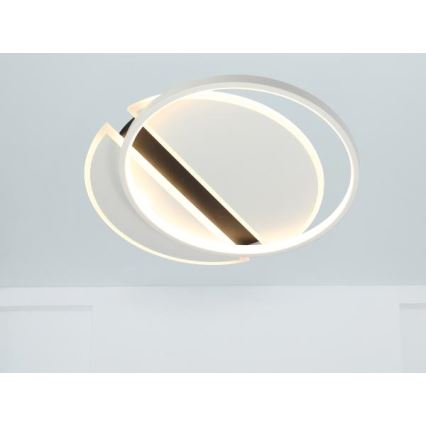 LED loftlampe dæmpbar LED/80W/230V 3000-6500K hvid + fjernbetjening