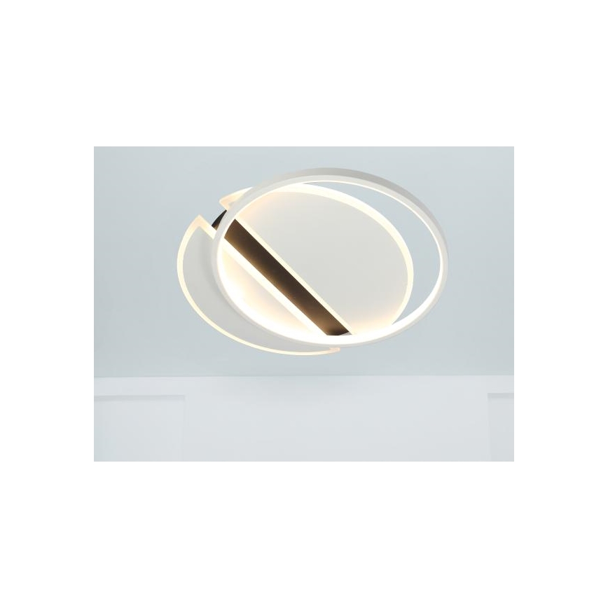 LED loftlampe dæmpbar LED/80W/230V 3000-6500K hvid + fjernbetjening